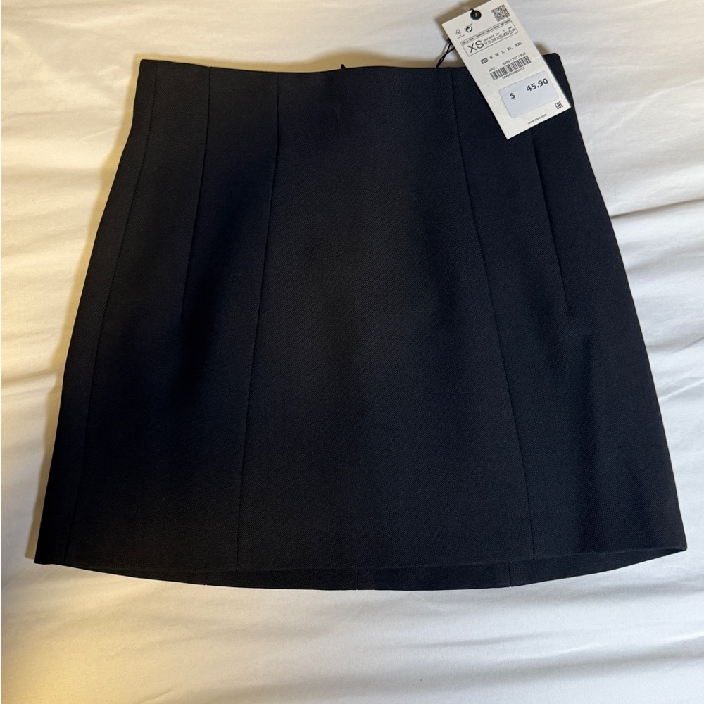Zara Black Pencil Mini Skirt Cocktail
